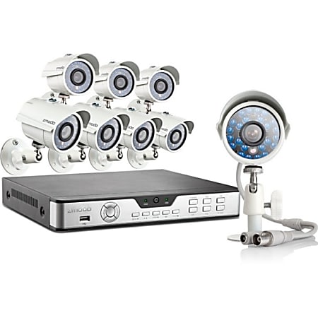 Zmodo 8CH H.264 960H P2P DVR Security System w/ 8 700TVL IR Cameras