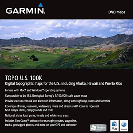 Garmin 010-C1042-00 TOPO U.S. 100K Digital Map