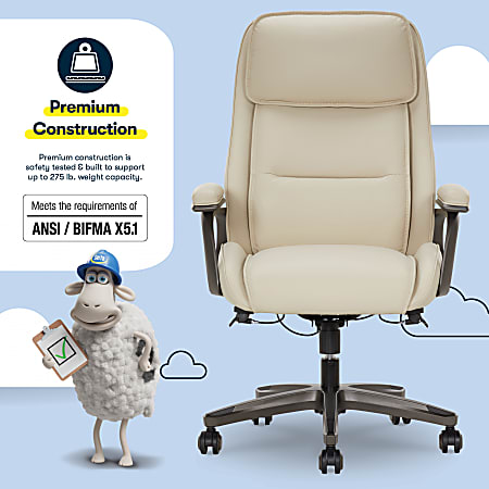 Serta SmartLayers Mosby Ergonomic Vegan Leather High Back