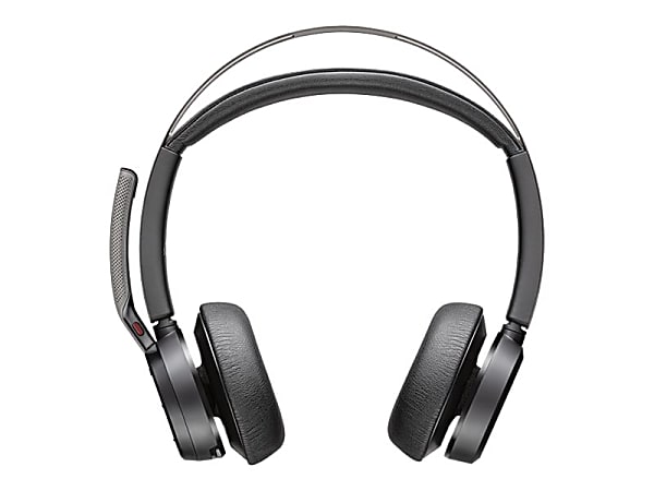 Poly Voyager Focus 2 Microsoft Teams Certified USB-C Headset - Siri, Google Assistant - Stereo - USB Type C, Micro USB - Wired/Wireless - Bluetooth - 164 ft - 20 Hz - 20 kHz - On-ear, Over-the-head - Binaural - Ear-cup - 4.92 ft Cable