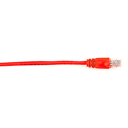 Black Box Connect Cat.6 UTP Patch Network Cable - 5 ft Category 6 Network Cable for Network Device - First End: 1 x RJ-45 Male Network - Second End: 1 x RJ-45 Male Network - 1 Gbit/s - Patch Cable - Gold Plated Contact - CM - 26 AWG - Red