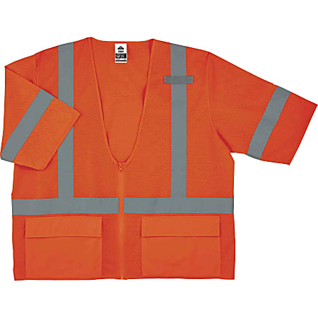 Ergodyne GloWear Safety Vest Standard Type R Class 3 XX Large3X Orange ...
