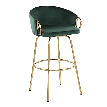 Green and gold deals bar stools