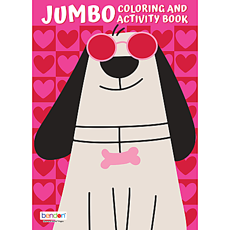 Bendon Jumbo Coloring & Activity Book, Valentine's Dog