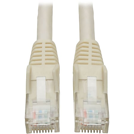 Eaton Tripp Lite Series Cat6 Gigabit Snagless Molded (UTP) Ethernet Cable (RJ45 M/M), PoE, White, 7 ft. (2.13 m) - N201007WH