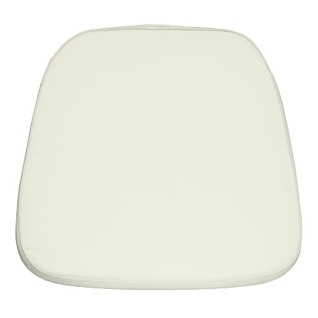 Flash Furniture Soft Fabric Chair Cushion For Wood/Resin Chiavari Chairs, Ivory