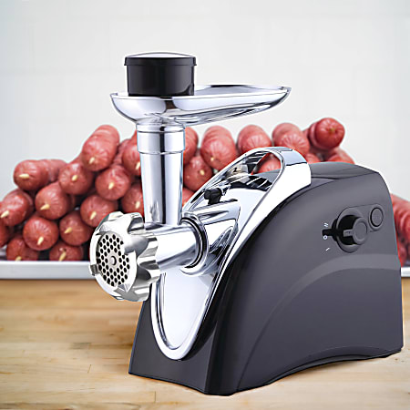 400-Watt Meat Grinder in Black