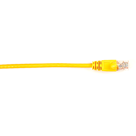 Black Box Connect Cat.6 UTP Patch Network Cable - 3 ft Category 6 Network Cable for Network Device - First End: 1 x RJ-45 Network - Male - Second End: 1 x RJ-45 Network - Male - 1 Gbit/s - Patch Cable - Gold Plated Contact - CM - 26 AWG - Yellow - 1 Each