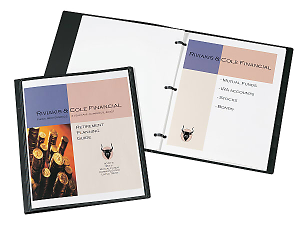 Avery® Lay Flat Report Cover, Gray