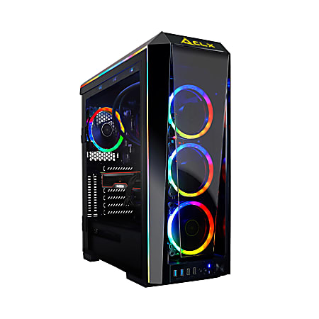 CLX SET TGMSETRXH0B51BM Liquid-Cooled Gaming Desktop PC, AMD Ryzen 9, 64GB Memory, 6TB Hard Drive/1TB Solid State Drive, Windows® 10 Home