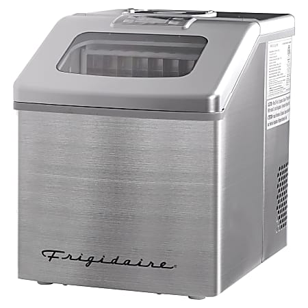 Frigidaire 40-Lb Freestanding Ice Maker, Silver