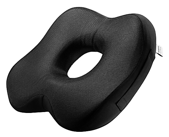 Mount-it! Ergo Collection Ergonomic Seat Cushion, 3-3/16”H x 14-7/16”W x 18-1/2”D, Black