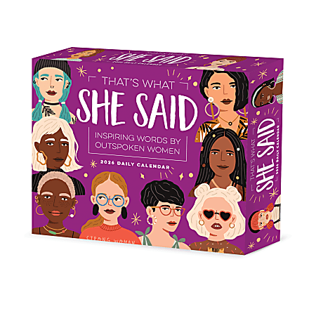 2026 Willow Creek Press Page-A-Day Daily Desk Calendar, 6-1/4" x 5-1/2", That's What She Said, January To December, 54437