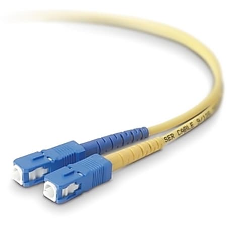 Belkin - Patch cable - SC/PC single-mode (M) to SC/PC single-mode (M) - 1 m - fiber optic - 8.3 / 125 micron - OS1 - yellow