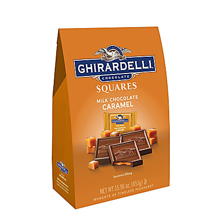 Ghirardelli® Chocolate Squares, Milk Chocolate And Caramel, 15.9