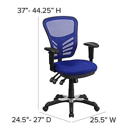Office depot blue 2025 chair