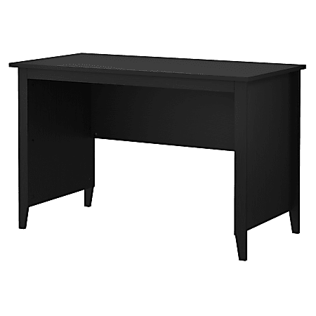 kathy ireland® Home by Bush Furniture Connecticut 48"W Writing Desk, Black Suede Oak, Standard Delivery