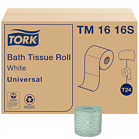Tork T24 2-Ply Toilet Paper, Universal, 500 Sheets