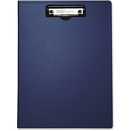 Mobile OPS Unbreakable Recycled Clipboard - 0.50" Clip Capacity - Top Opening - 8 1/2" x 11" - Low-profile - Blue - 1 Each