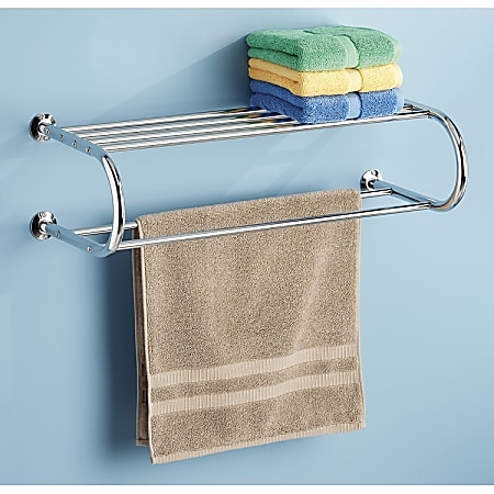 Whitmor 6060-3571-BB Towel Rack - 7.5" Height x 26" Width x 11.3" Depth - Towel Bar - Metal - 1