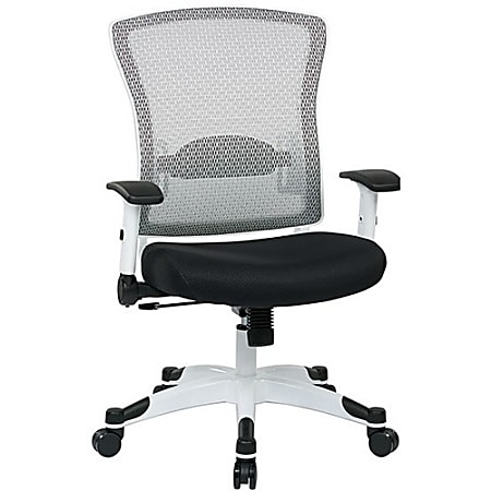 Office Star™ Space Seating Mesh Mid-Back Chair, Black/White