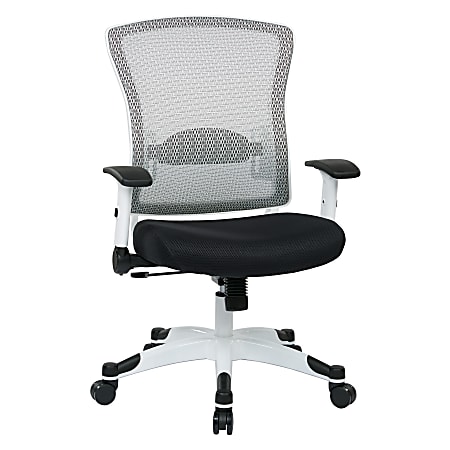 Office Star™ Space Seating Mesh Mid-Back Chair, Black/White