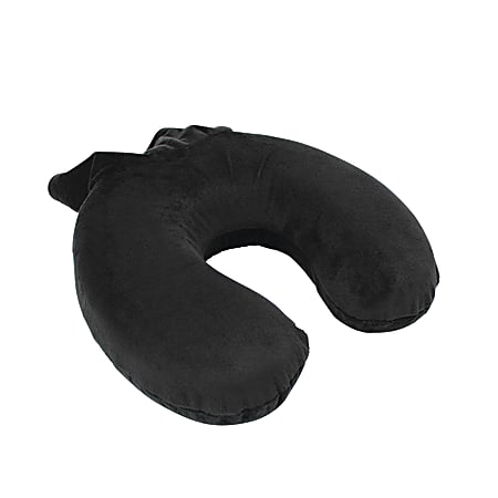 Samsonite® Travel Pillow, With Pouch, 10"H x 10"W x 3"D, Black