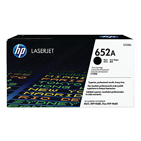 HP 652A Black Toner Cartridge, CF320A