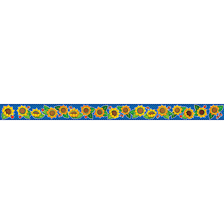 Scholastic Bulletin Board Border, Sunflowers, 3" x 36'