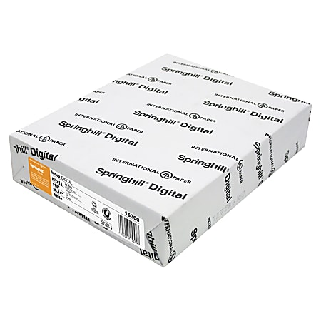 Springhill Digital Index Card Stock Letter Size 8 12 x 11 92 U.S.  Brightness 110 Lb Ream Of 250 Sheets - Office Depot