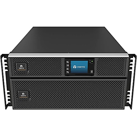 Vertiv Liebert GXT5 UPS - 6kVA/6kW/208 and 120V | Online Rack Tower Energy Star - Double Conversion| 4U| Built-in RDU101 Card| Color/Graphic LCD| 3-Year Warranty