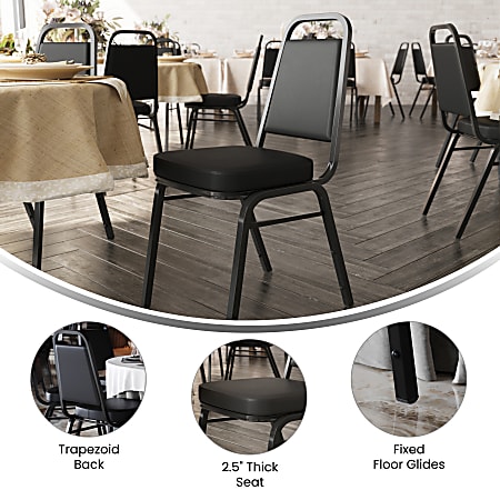 Flash Furniture HERCULES Series Trapezoidal Back Stacking Banquet ...