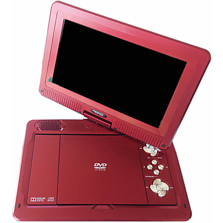 Ziotech MDP1008 Portable DVD Player - 10.1" Display - Red