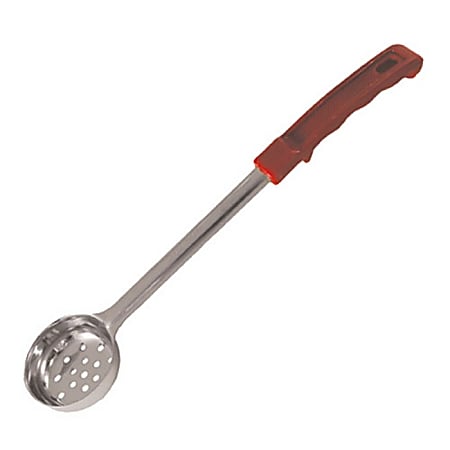 Winco Perforated Portion Spoon, 2 Oz, Red