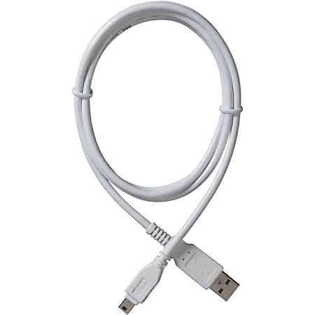 RCA 5-Pin Mini-USB-to-USB Power/Sync Cable White