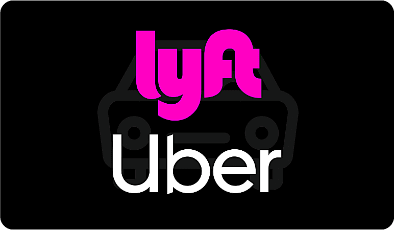 Ride Choice Card For Uber/Lyft, $25