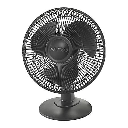 Lasko® 3-Speed Desk Fan, Oscillating, Black