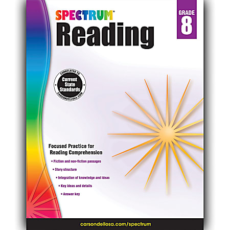 Spectrum Reading Workbook, Grade 8