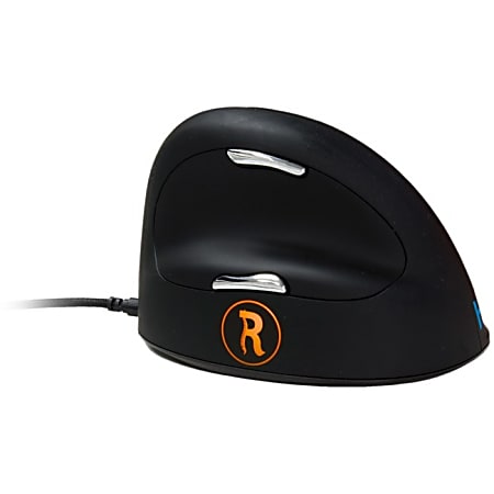 R-Go Break Wired Medium Vertical Ergo Mouse, Black