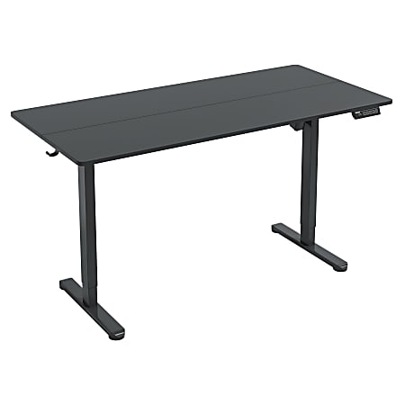 Techni Mobili 55”W Electric Adjustable Height Standing Desk, Black, Total Qty 1