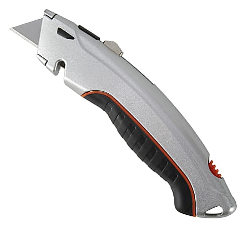 Office Depot® Brand Retractable Utility Knife, 2-5/16" Blade, Silver