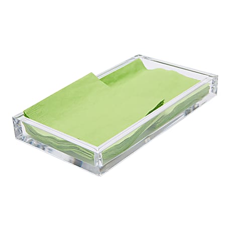 Mind Reader Acrylic Napkin Holder, 1-1/4"H x 10"W x 5-1/2"D