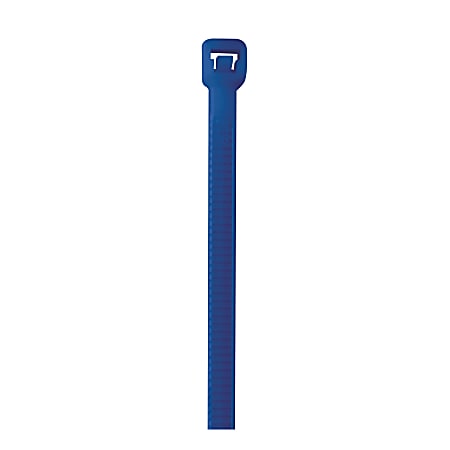 Partners Brand Colored Cable Ties, 40 Lb, 8", Blue, Case Of 1,000 Ties