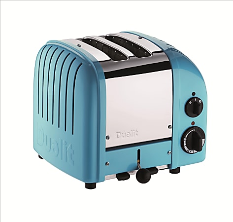 Dualit® NewGen Extra-Wide Slot Toaster, 2-Slice, Azure Blue