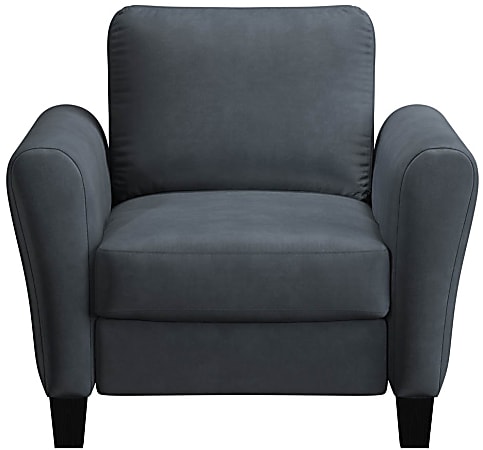 Lifestyle Solutions Winslow Chair with Rolled Arms, Dark Gray