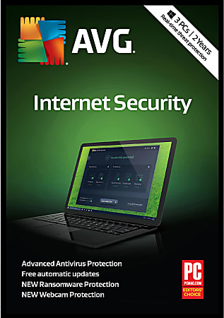 Avast AVG Internet Security 2019, For 3 Devices, 2-Year Subscription, Product Key
