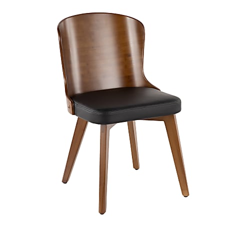 LumiSource Bocello Chair, Walnut/Black