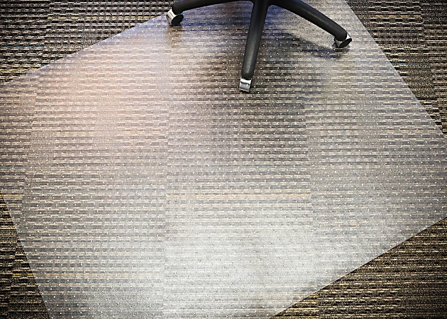 Mammoth Chair Mat For Standard-Pile Carpets, 46" x 60", Clear