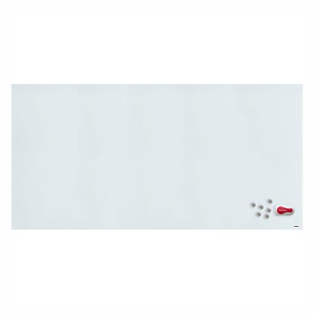 Lorell® Magnetic Dry-Erase Whiteboard, 48" x 96", White Finish Frame