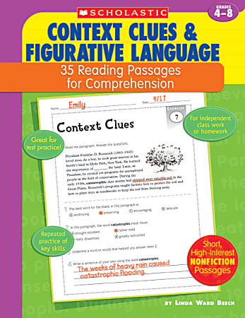 Scholastic Comprehension — Context Clues — Grades 4-8